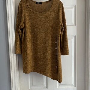 Women's Brown Crew Neck Sweater